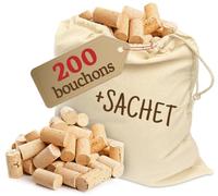 200 Bouchons à vin - pour décorer, embellir et bricoler - Bouchons en liège naturels pour Les Enfants, 24 mm x 45 mm