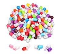 200 Capsule Lettres Message,Pilule Message,capsules d'amour mignonnes, pilules d'amitié aux lettres colorées, cadeau romantique pour amoureux, hommes et femmes