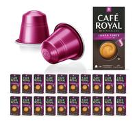 200 Capsules de Café en Aluminium Compatibles NESPRESSO® À USAGE DOMESTIQUE - LUNGO FORTE - Dosettes by Café Royal®