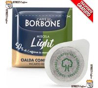 200 Cialdes ESE 44 Café Borbone Light Mélange 50% Bleu 50% Décaféiné
