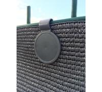 200 Clips de Fixation Filet Jardin Edenvista Anthracite - Anti-UV PE - Pour Écran d'Occultation