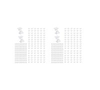 200 Clips de Fixation pour Bande LED, Supports de Fixation pour Corde Lumineuse Néon avec Vis pour Lumières de 5 à 6 mm de Large