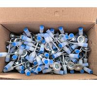 200 clous ronds de 25 mm/37 mm/42 mm pour mini pistolet à clous en acier pistolet à riveter manuel diamètre 7,3 mm fixation murale clous de feu (couleur : 200 pièces 42 mm)