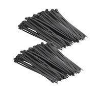 200 colliers de serrage réutilisables - Noir - 250 x 7,6 mm [AGT]