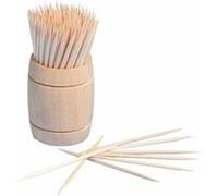 200 cure-dents bio distributeur bois 6.8cm naturel - papstar 12734 Gris G