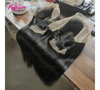 200% Density 30 Pouces Lisse Perruques Cheveux Humains 13X6 Perruque Brazilian HD Transparent Lace Front Wigs Human Hair Perruque Frontal intégral Livraison 1-3 Jours France PAPYON