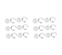200 Ensembles de Pièces de Bouton Arrière Vierges, 37 mm, Recharge de Badge Rond, Matériaux en Fer Kit de Fabrication de Boutons