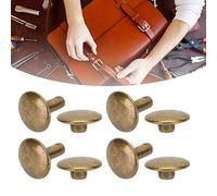 200 Ensembles De Rivets En Cuir, 10x10mm, Rivets à Double Capuchon, Goujons Métalliques Tubulaires, Rivets En Cuir, Goujons En Métal, Rivets Pour Sacs, Chaussures, Collier Pour Animaux (Bronze)