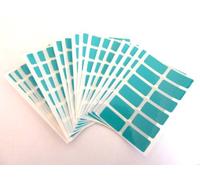 200 étiquettes, 25X12mm rectangle, turquoise, COULEUR CODE STICKERS, auto-adhésif en couleur étiquettes