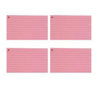 200 feuilles de cartes de notes colorées 3 x 5 pouces, cartes d ' étude lignées, blocs-notes de poche avec anneaux métalliques pour la prise de notes, journalisation, cartes portables avec anneaux