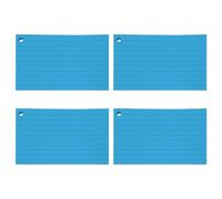 200 feuilles de cartes de notes colorées 3 x 5 pouces, cartes d ' étude lignées, blocs-notes de poche avec anneaux métalliques pour la prise de notes, journalisation, cartes portables avec anneaux