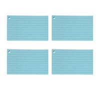 200 feuilles de cartes de notes colorées 3 x 5 pouces, cartes d ' étude lignées, blocs-notes de poche avec anneaux métalliques pour la prise de notes, journalisation, cartes portables avec anneaux