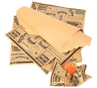 200 Feuilles de Papier à Hamburger, Sacs Hamburgers en Papiers, Papier Emballage Alimentaire de Cuisson, Sachet à Sandwich Papiers pour Snacks Gâteaux Hot-dogs Frites (25 x 25 cm)
