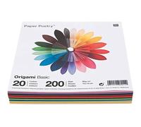 200 Feuilles Pour Origami Basic 15 X 15 Cm