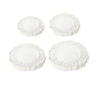 200 Feuilles Sulfurisées À Motifs, Sets De Table Ronds, Papier À Gâteau Absorbant L'Huile, Papier Dentelle, Papier Pour Plateau Alimentaire, Adapté Aux Gâteaux Et Desserts