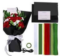 200 Fil Chenille Fleur - Kit Complet Cure Pipe en Coffret avec Accessoires