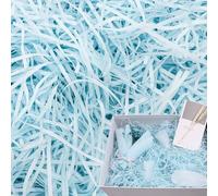 200 g de matériau de remplissage pour cadeau, raphia cadeau matériau de remplissage pour colis, offre une bonne protection et décoration pour cadeaux (bleu ciel)