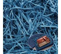 200 g de matériau de remplissage pour cadeau, raphia cadeau matériau de remplissage pour colis, offre une bonne protection et décoration pour cadeaux (bleu)