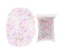 200 g de papier déchiqueté pailleté, 10 g de boules en mousse, papier déchiqueté, décoration de remplissage de boîte cadeau, accessoires d'emballage cadeau DIY