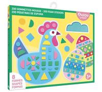 Auzou Gommettes mousse – Ma pochette d'artiste – 200 gommettes