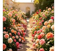 200 Graines de Roses Mélangées Heirloom Authentiques pour Jardins et Balcons Lumineux, Éclat Naturel et Charme Harmonieux