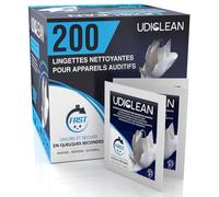 200 lingettes humides biodégradables à séchage rapide Udiclean pour le nettoyage et l'entretien des appareils auditifs éliminent la graisse la sueur et la saleté sans laisser de résidus