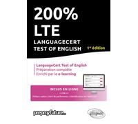 200% LTE - LanguageCert Test of English - Prepmyfuture - Ellipses - broché - Méthode de langue