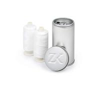 200 m PTFE Premium fil dentaire non ciré - Sans Arôme - Sans fluorure | végétalien | indéchirables - Rechargeable avec nouvelles Bobine - Protège les inflammations - Dans une boîte grise avec élégante - Famille Contenu du | Grand emballage pour gencives 400 applications suffisamment | 4 x plus Contenu que les emballages