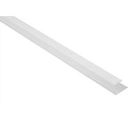 200 mètres | Profilés en U | Profilés d'encadrement | PVC | antichoc | résistant | Lemal | 12,5 mm | blanc | PT5