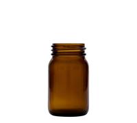 200 ml bocal à col large, brun, ouverture : DIN 55