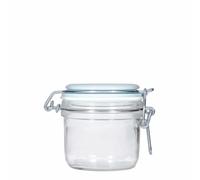 200 ml bocal à fermeture à levier « Fido », bleu, ouverture : fermeture à levier métallique