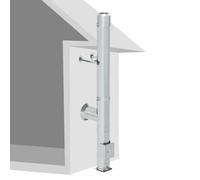 Ø 200 mm - 8 m Jeremias DW Vision ensemble de cheminée montage au sol haute brillance