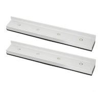 200 mm, coque de protection d'étau pour mâchoires de 9,5 à 20,3 cm | Construction en alliage d'aluminium + caoutchouc avec motif antidérapant rhombique | Design de type tiroir pour une installation