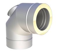 Ø 200 mm Jeremias DW FU Angle 87° avec ouverture de nettoyage pour huile et gaz Matt