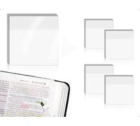 200 Notes autocollantes transparentes, Notes autocollantes imperméables, Notes autocollantes mémo, Notes autocollantes de lecture, Notes autocollantes réutilisables, Matériau PET,