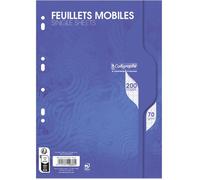 200 pages Feuilles simples CALLIGRAPHE A4 perforées Seyès 70g