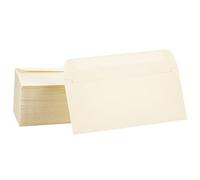 200 Pcs #10 Mailing Envelopes Self Adhesive Business Envelopes Square Flap Letter Envelopes Security Envelopes Peel and Seal Standard Envelopes for Office Invoices Invitations, Ivory, 9 1/2 x 4 1/4 In