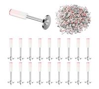 200 Pcs 7.3 mm Clous pour Pistolet à Clou, Cloueur Beton, Loutil Parfait pour Mini Pistolet à Clous Manuel, pour Murale en Béton et Plafond de Conduit de Câble de Fixation et Réparation