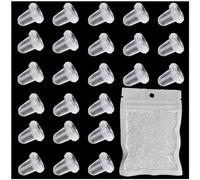 200 Pcs Attache Boucles D'Oreilles Silicone, Bouchon Boucle D'Oreille, Bouchons D'Oreille En Silicone Transparent, Attache Boucles D'Oreilles