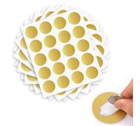 200 Pcs Autocollant à Gratter Scratch - 25mm Carte à Gratter Personnalisable Rond, Patch Scratch Idéal pour DIY Carte Postale Surprise Lettre Secret Message Livre d'Invité Fête Cadeau (Or)
