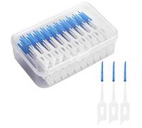 200 Pcs Brossettes Interdentaire,Bâtonnet Interdentaire Soft,pour Nettoyage Des Dents et La Santé Bucco-dentaire (Bleu)