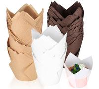 200 Pcs Caissettes Cupcake, Caissette Muffins Papier, Tasses de Cuisson Papier, Moule a Muffins en Papier, Moule Muffins Papier Cuisson, Emballages Tasses de Papier pour Mariage Anniversaire Fête
