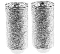 200 pcs en aluminium en aluminium Poux de tarte, mini-moules à tarte, à pâtisserie jetable, Foil pour les tartes œufs la cuisson, quiche, tartes crème brulé