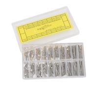 200 Pcs épingles de Friction en Tube en Acier Inoxydable, Barre de Pression de Bracelet de Montre Pin avec Fermoir à Bande Rivet, Outils Cotter de Liaison de Montre