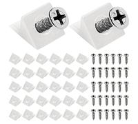 200 PCS Équerre De Fixation, Witbicg Equerre Blanche Renfort Tiroir Cale Pour Meuble Cales De Réparation De Fond De Tiroir Affaissé 90 Degrés Avec Vis - Fix Saggy Dresser Tiroir, Blanc