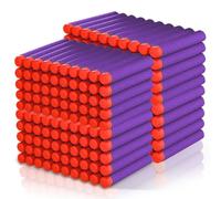 200 Pcs Fléchettes en Mousse de Violet,7,5 x 1,3 cm, Cadeaux de fête | Flechette pour Nerf N-Strike Elite Series,Fléchettes Darts pour Familiales d'extérieur，Flechettes en Mousse en Recharges pour