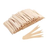 200 PCS Fourchette des Frites en Bois (85mm), Fourchette à Frites Biodégradable, Petites Fourchettes à Apéritif en Bois, Fourchettes à Cocktail de Bambou, Anniversaires, Camping et Pique-Niques