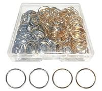 200 PCS Hair Braid Rings Hair Hoops Braid Hair Clip Accessories for Women and Girls Dreadlocks| 2 Color(Gold and Sliver)