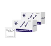 200 pcs Lingettes Individuellement Emballées 6x6cm, Tampons d’Alcool 75% pour l’Hygiène Personnelle, Désinfection Hautement Efficace pour Voyage, Usage Quotidien et Long Terme dans Tous les Contextes