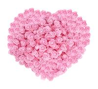 200 Pcs Mini Têtes De Fleurs Artificielles Rose, Mousse Rose Artificielle pour DIY Artisanat Fête De Mariage Saint Valentin Festival Décoration De La Maison (Rose)